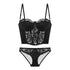 classicblack.wired lace corset by santrea lingerie vancouver