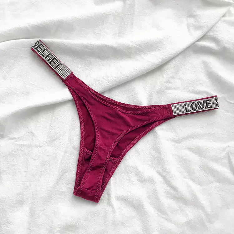 HAUTE SATIN THONG SET (12 PC BUNDLE)