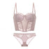 peony pink.wired lace corset by santrea lingerie vancouver
