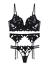 Hudson garter set by Santrea Lingerie