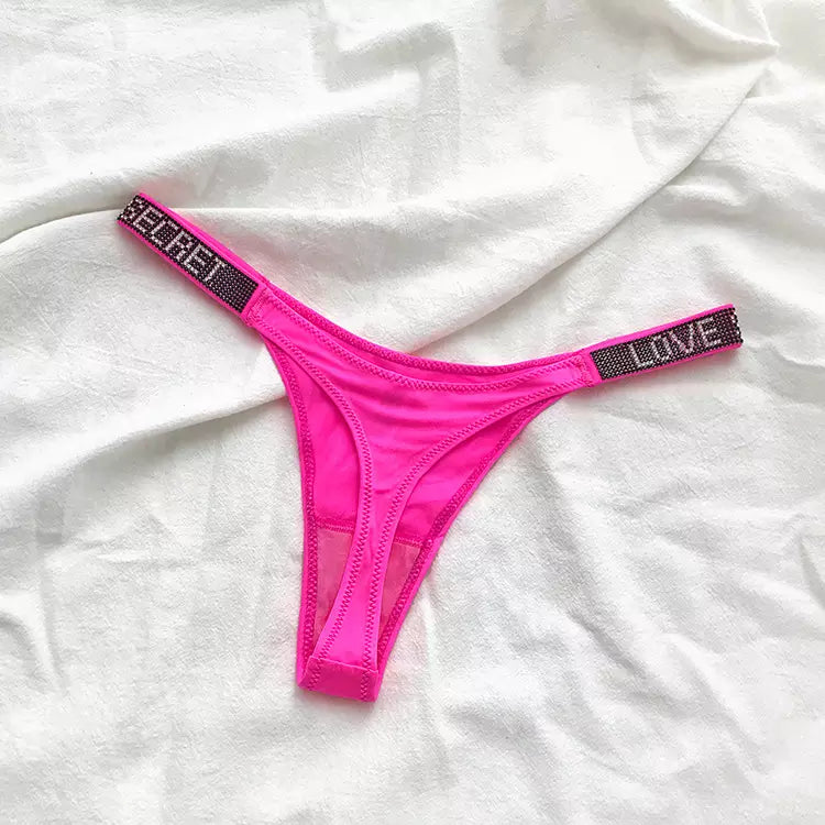 HAUTE SATIN THONG SET (12 PC BUNDLE)