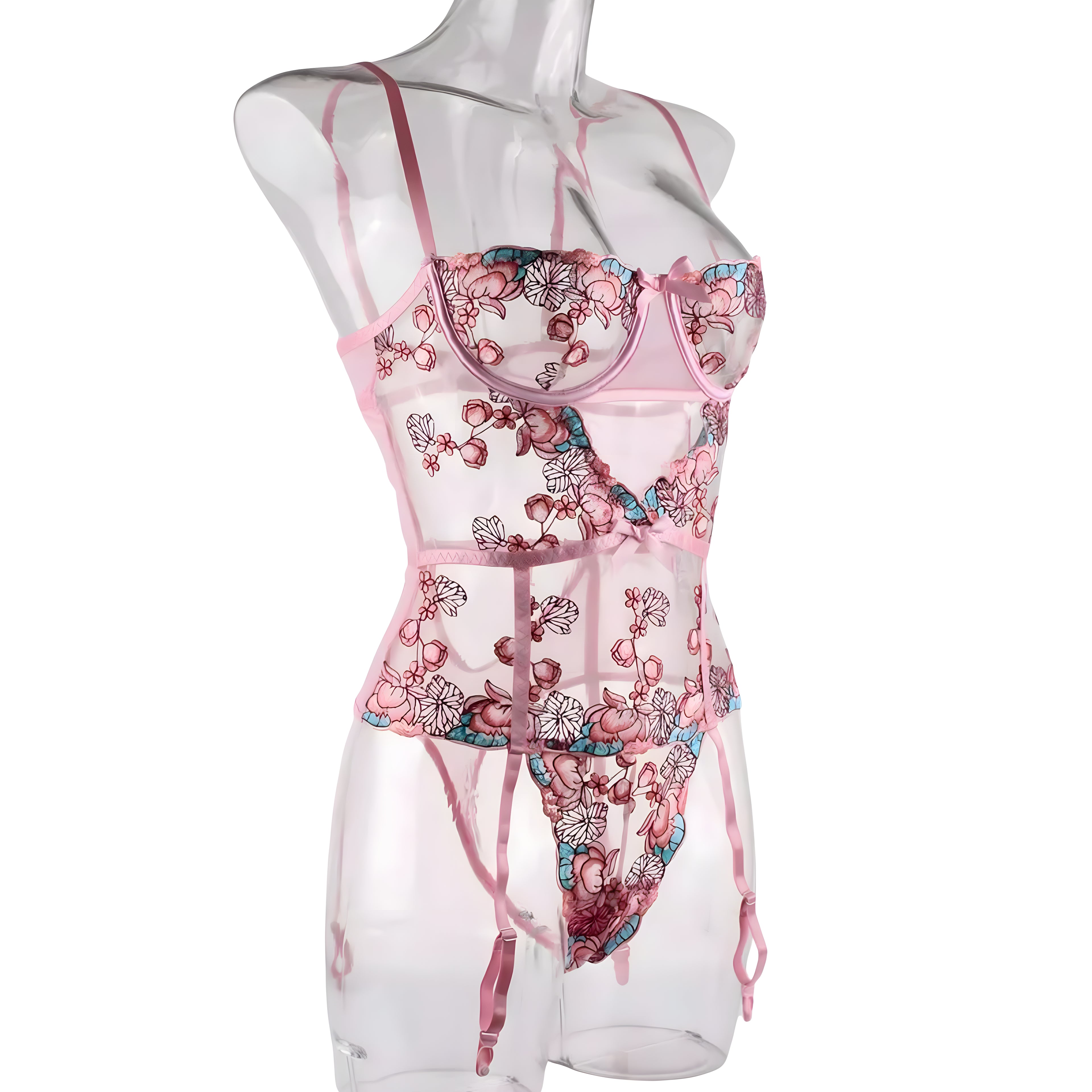 peony floral teddy by santrea lingerie vancouver