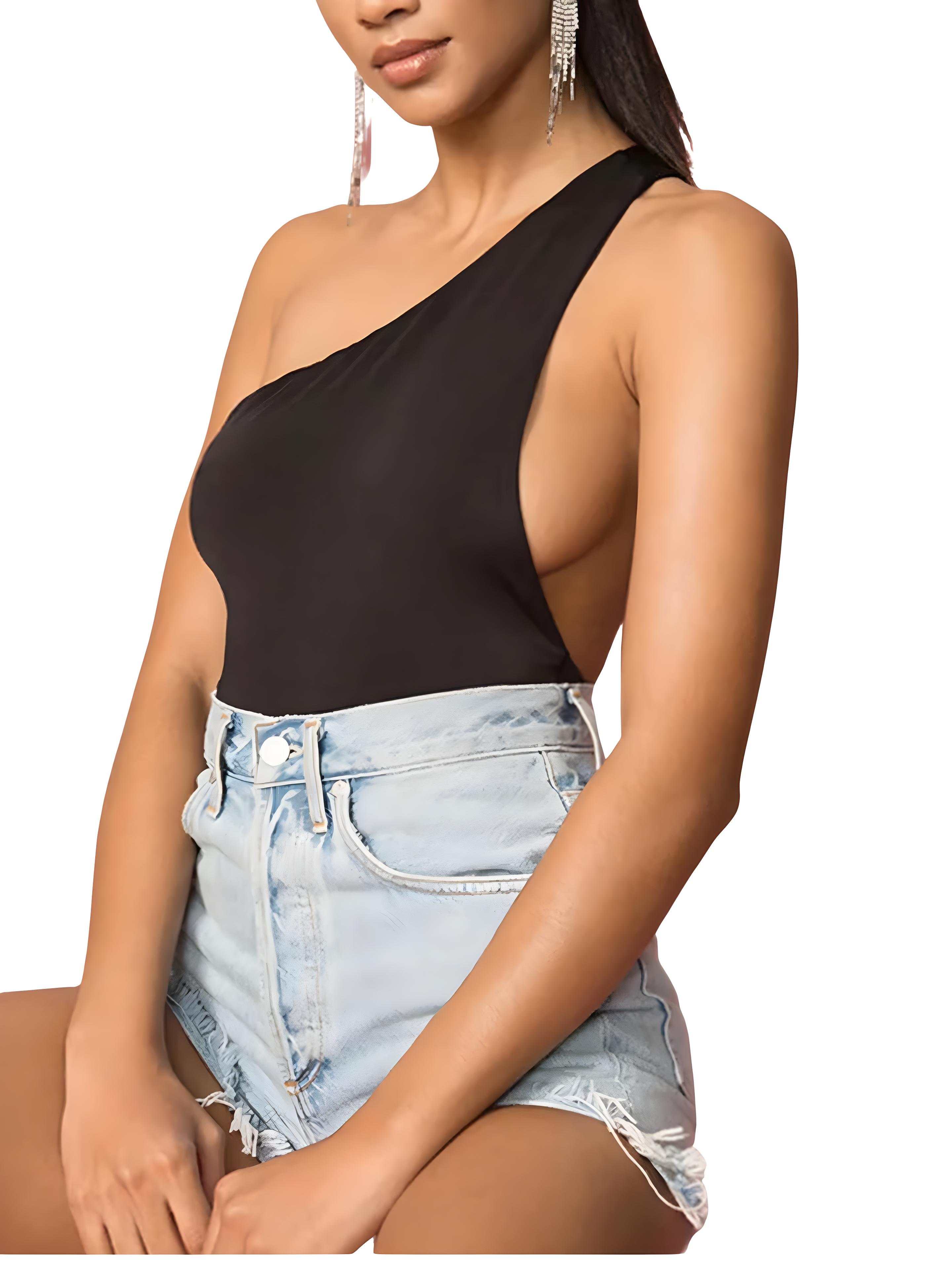 margot one shoulder bodysuit by SANTREA&