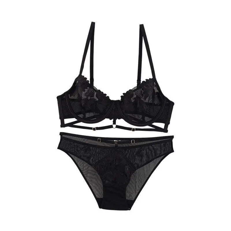 CONTEMPORARY EMBROIDERED SET by santrea lingerie