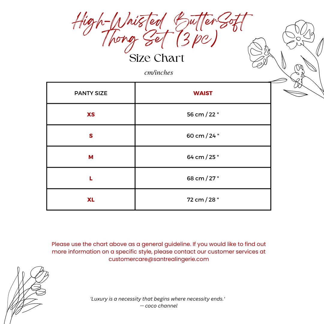 HIGH-WAISTED BUTTERSOFT™ THONG SET (3PC BUNDLE)