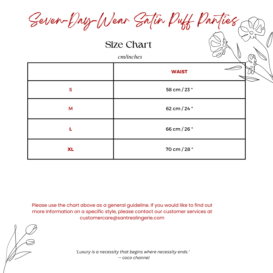 SEVEN-DAY-WEAR SATIN PUFF PANTIES