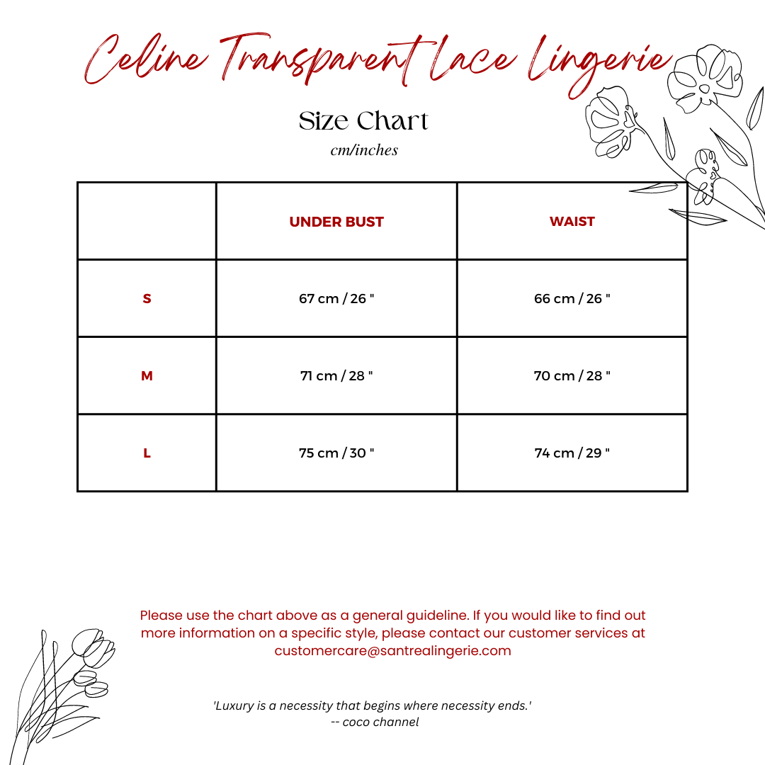 CELINE DELICATE LACE LINGERIE by SANTREA VANCOUVER