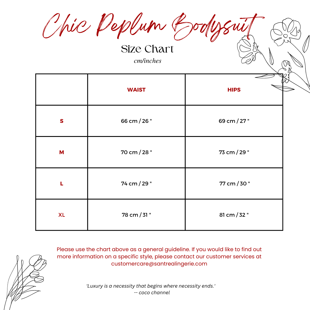 CHIC PEPLUM BODYSUIT